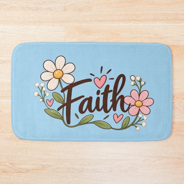 Item preview, Faith & Flowers Inspirational Floral Quote Sticker designed and sold by StickyDelights.