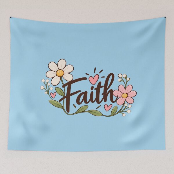 Item preview, Faith & Flowers Inspirational Floral Quote Sticker designed and sold by StickyDelights.