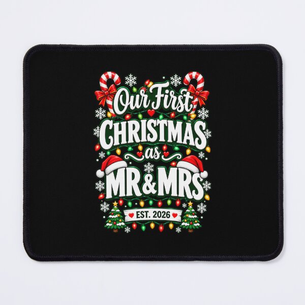 Item preview, Our First Christmas As Mr and Mrs EST 2026 Married Couple designed and sold by Whirx.