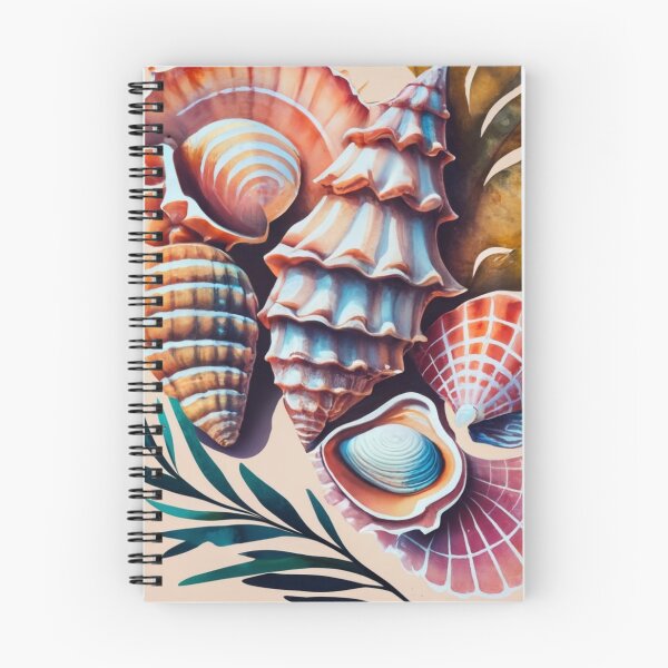 Item preview, Tropical Seashell Botanical Collage designed and sold by BeachWhisper.