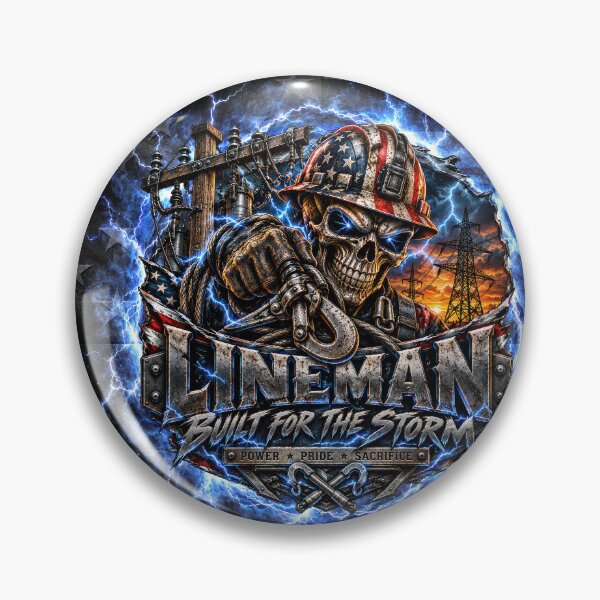Item preview, Lineman Built for the Storm – Power Pride Sacrifice designed and sold by artistwill.
