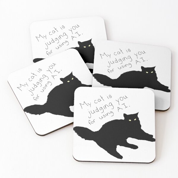 Item preview, My cat is judging you for using AI designed and sold by zettey crafts.
