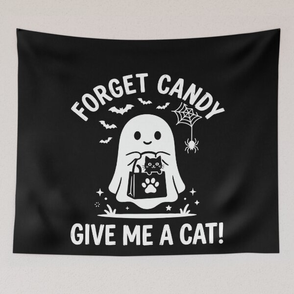 Item preview, Ghost Trick Or Treat Bag Black Cat Halloween designed and sold by MizoX7.