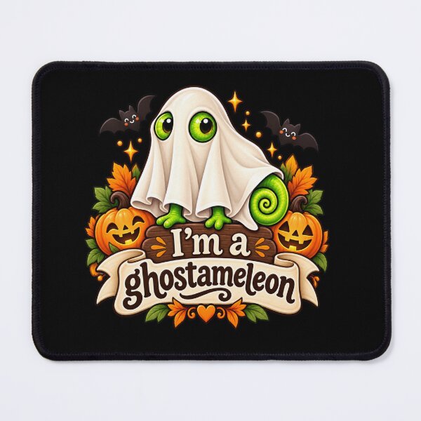 Item preview, Cute Ghostameleon Halloween Chameleon Autumn Design designed and sold by GusiaTreasures.