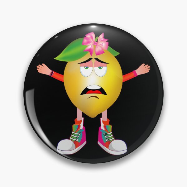 Item preview, Bored Lemon Animated Character Girl Version designed and sold by ExpressiveToon.