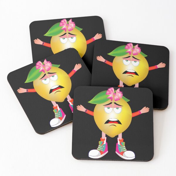 Item preview, Bored Lemon Animated Character Girl Version designed and sold by ExpressiveToon.