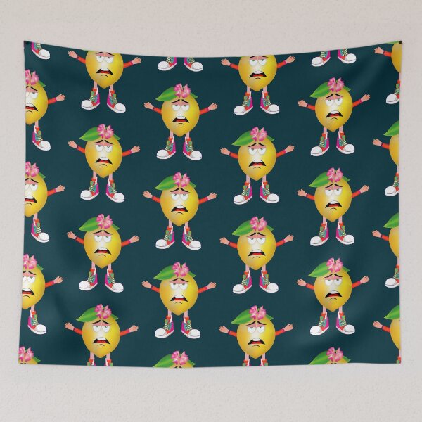 Item preview, Bored Lemon Animated Character Girl Version designed and sold by ExpressiveToon.