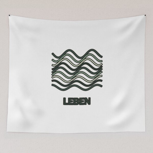 Item preview, Life – Retro Waves in Green | Minimalist Design designed and sold by Glowfy.