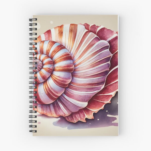 Item preview, Striped Spiral Shell with Fan Scallop designed and sold by BeachWhisper.