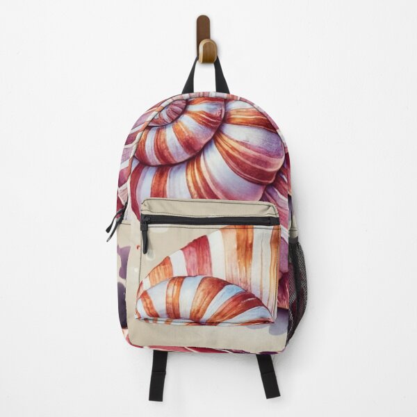 Item preview, Striped Spiral Shell with Fan Scallop designed and sold by BeachWhisper.