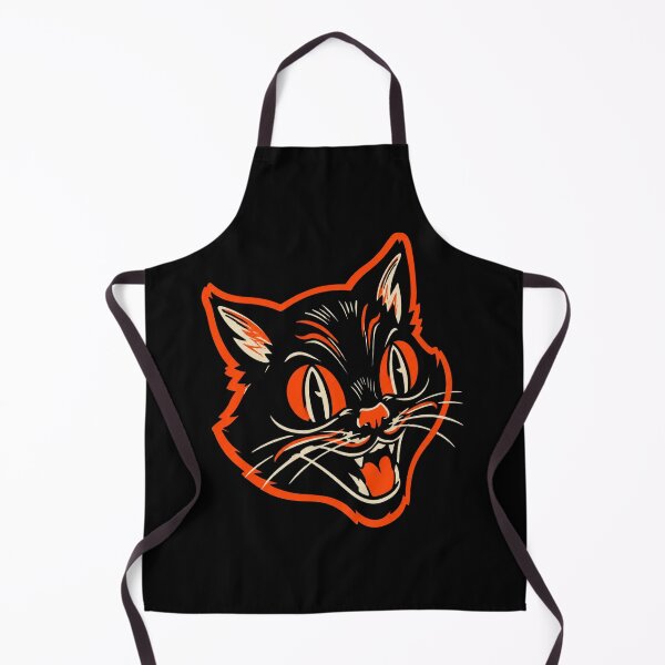 Item preview, Ctkr Studio Vintage Halloween Angry Black Cat Growling Face designed and sold by Elizabromby.