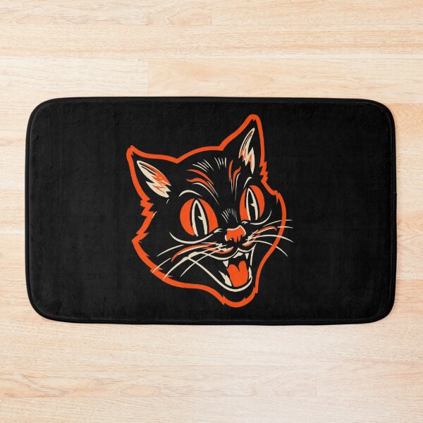 Item preview, Ctkr Studio Vintage Halloween Angry Black Cat Growling Face designed and sold by Elizabromby.