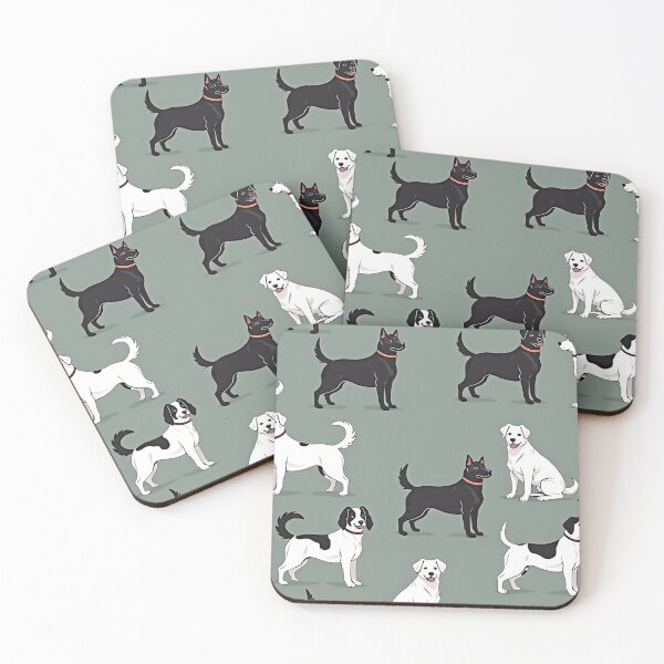 Item preview, Dog Pattern Cute Puppies Minimal Design designed and sold by ArtDesignTp.