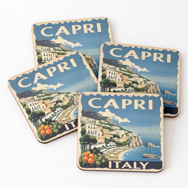 Item preview, Capri Italy Retro Travel Poster  designed and sold by Eclipse 3699.
