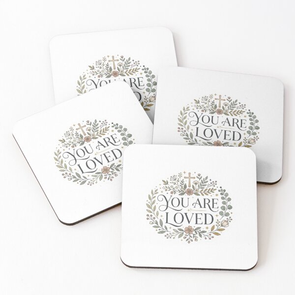 Item preview, You Are Loved Christian Floral Botanical Design with Phrase designed and sold by MantoSagrado.