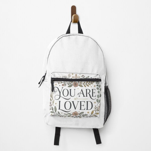 Item preview, You Are Loved Christian Floral Botanical Design with Phrase designed and sold by MantoSagrado.
