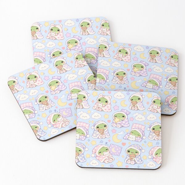 Item preview, Kawaii Frog Sleepy Blanket Pattern designed and sold by Soft Berry Studio.