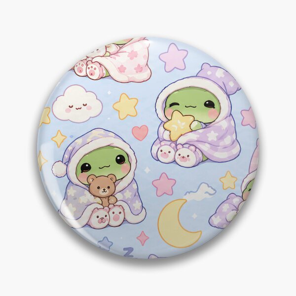 Item preview, Kawaii Frog Sleepy Blanket Pattern designed and sold by Soft Berry Studio.