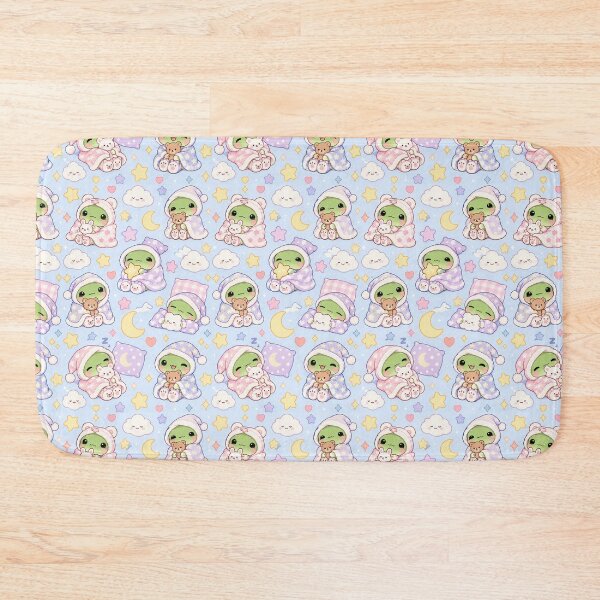 Item preview, Kawaii Frog Sleepy Blanket Pattern designed and sold by Soft Berry Studio.