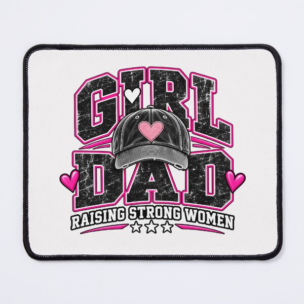 Item preview, Girl Dad Raising Strong Women Proud Father Design-White Background designed and sold by Trendi61.