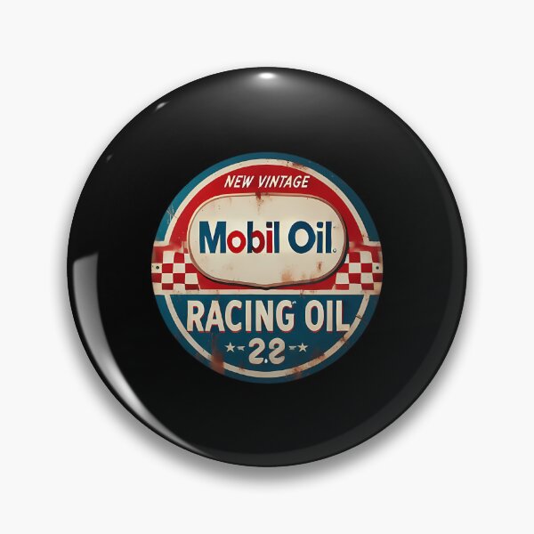 Item preview, Antique Mobil Oil Racing Car Sign designed and sold by SherlyOjed.