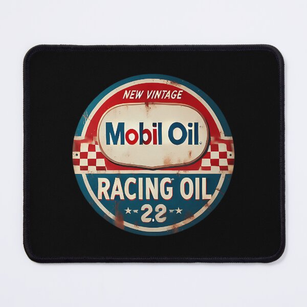 Item preview, Antique Mobil Oil Racing Car Sign designed and sold by SherlyOjed.