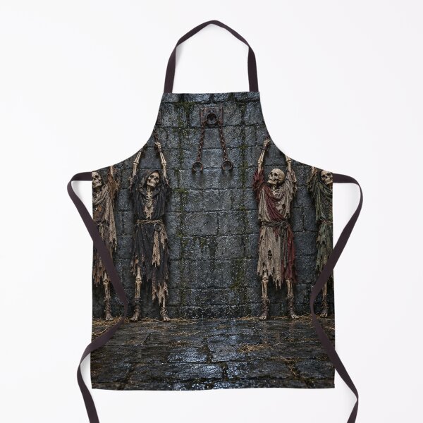 Item preview, Shackled Skeleton Dungeon Wall Haunted Backdrop designed and sold by TXLou.