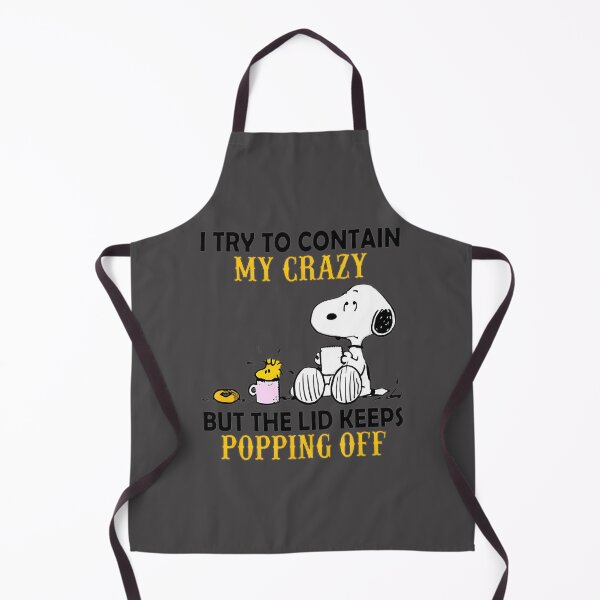 Item preview, Funny Snoopy Quote Design I Try To Contain My Crazy Humorous Illustration designed and sold by munindra15.