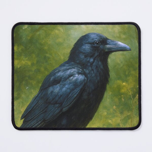 Item preview, Raven Painting – Mystical Black Bird of the Night designed and sold by GalleryKauffeld.