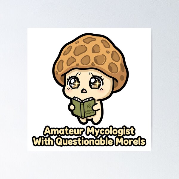 Item preview, Amateur Mycologist With Questionable Morels Funny designed and sold by ItsTheBeaz.