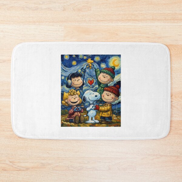 Item preview, Snoopy and Peanuts Friends Under a Starry Night with Love Illustration designed and sold by wallflower2war.