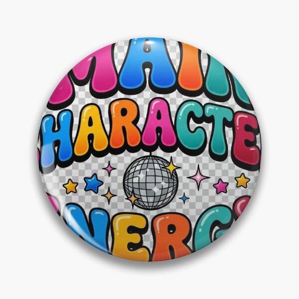 Item preview, Main Character Energy Retro Typography designed and sold by Amtulz.