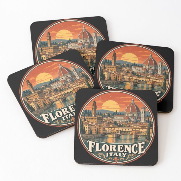 Item preview, Florence City Italy Travel Retro designed and sold by TomFrontierArt.