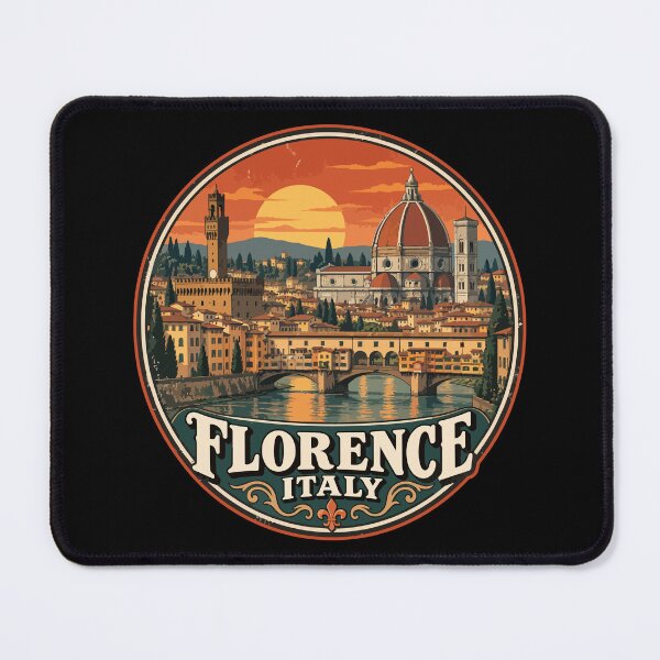 Item preview, Florence City Italy Travel Retro designed and sold by TomFrontierArt.