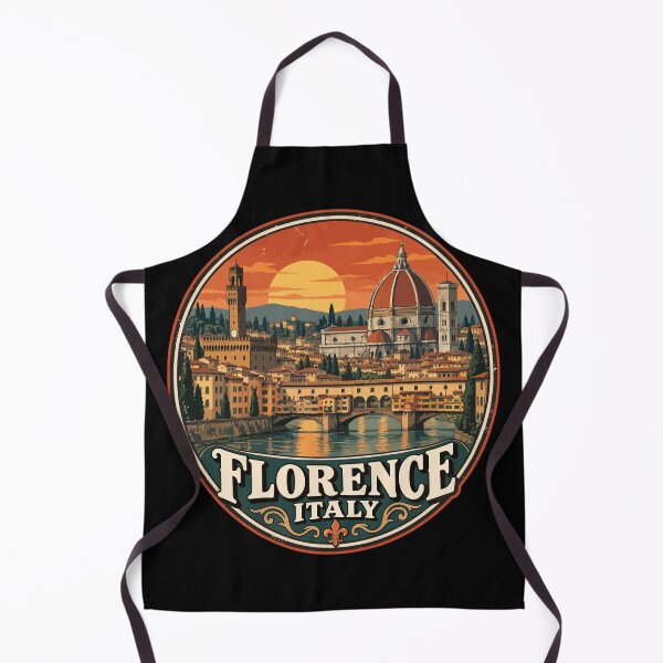 Item preview, Florence City Italy Travel Retro designed and sold by TomFrontierArt.