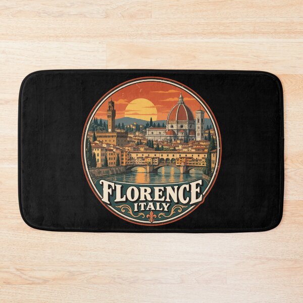 Item preview, Florence City Italy Travel Retro designed and sold by TomFrontierArt.