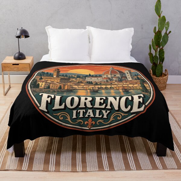 Item preview, Florence City Italy Travel Retro designed and sold by TomFrontierArt.
