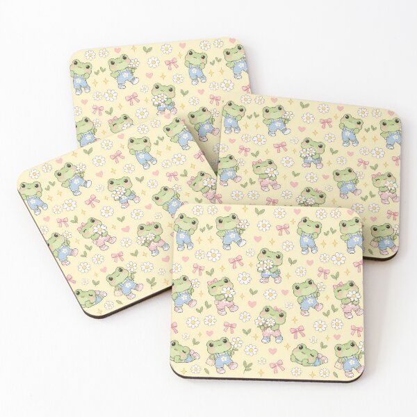 Item preview, Kawaii Frog Daisy Overalls Pattern designed and sold by Soft Berry Studio.