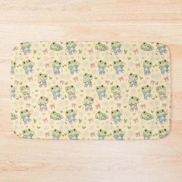 Item preview, Kawaii Frog Daisy Overalls Pattern designed and sold by Soft Berry Studio.