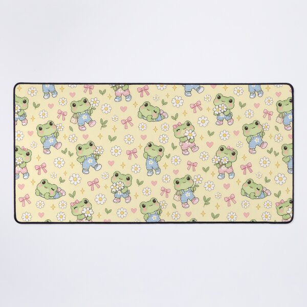 Item preview, Kawaii Frog Daisy Overalls Pattern designed and sold by Soft Berry Studio.
