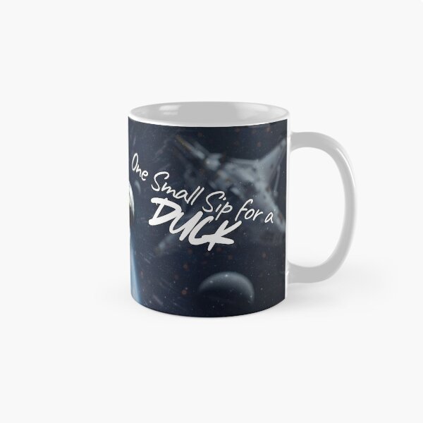 Item preview, One Small Sip For A Duck Space Astronaut Coffee Mug designed and sold by toycruisers_merch-butze.