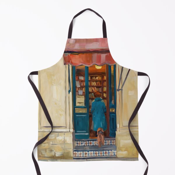 Item preview, "Entering the Parisian Bookshop"  Parisian Impressionist Painting designed and sold by CARRAANN.