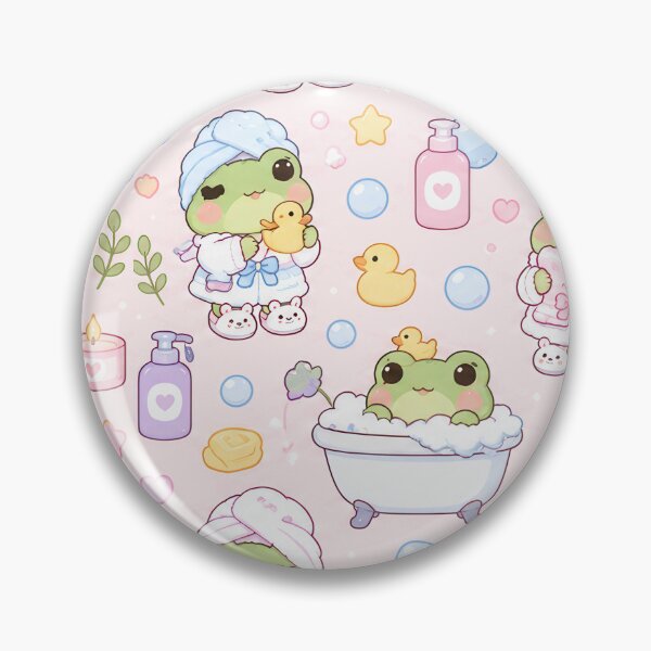 Item preview, Kawaii Frog Bubble Bath Robe Pattern designed and sold by Soft Berry Studio.