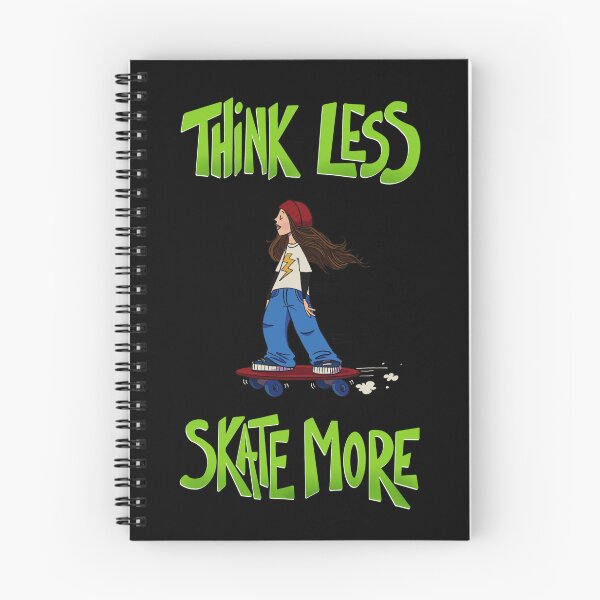 Item preview, Think Less Skate More designed and sold by VaniTee Fair.