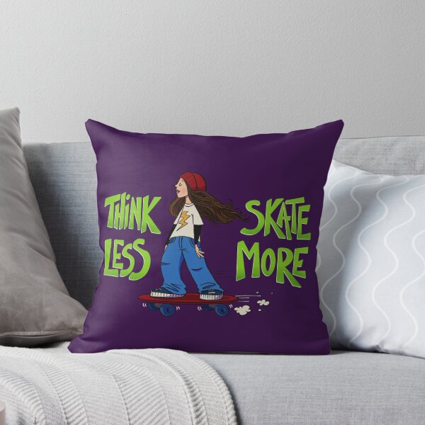 Item preview, Think Less Skate More designed and sold by VaniTee Fair.