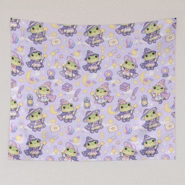 Item preview, Kawaii Frog Magic Cape Pattern designed and sold by Soft Berry Studio.