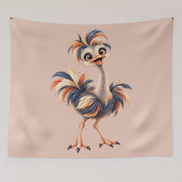 Item preview, Happy Little Ostrich designed and sold by PrintGo26.