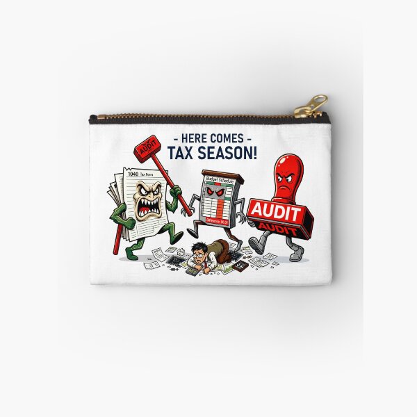 Item preview, Here Comes Tax Season! Funny Accountant & Auditor Nightmare Design designed and sold by spreadsheetcafe.
