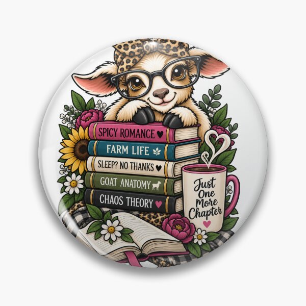 Item preview, Just one more chapter goat designed and sold by DisorderlyDigital.