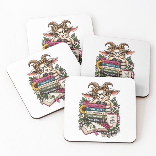 Item preview, Just one more chapter goat designed and sold by DisorderlyDigital.